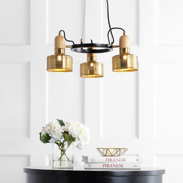 Gallery Adjustable Spotlight Metal LED Chandelier - JONATHAN Y